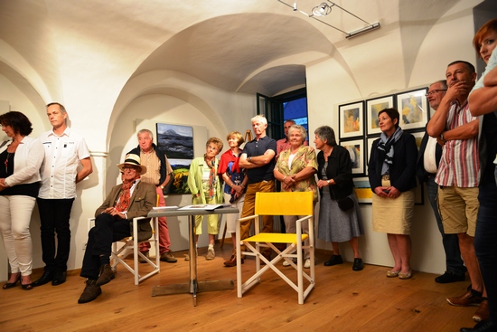 Vernissage in de Galerie Drau Knie Sachsenburg juli 2015